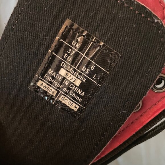 RARE Doc Martens Pink Combat Boots Double Zipper Lace Size 37 6 GUC - Picture 5 of 8